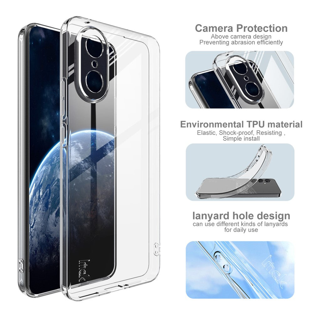 IMAK UX-5 Series For OnePlus Ace 5 Racing 5G  /  Nord CE5 5G Case Shockproof TPU Clear Slim Back Shell