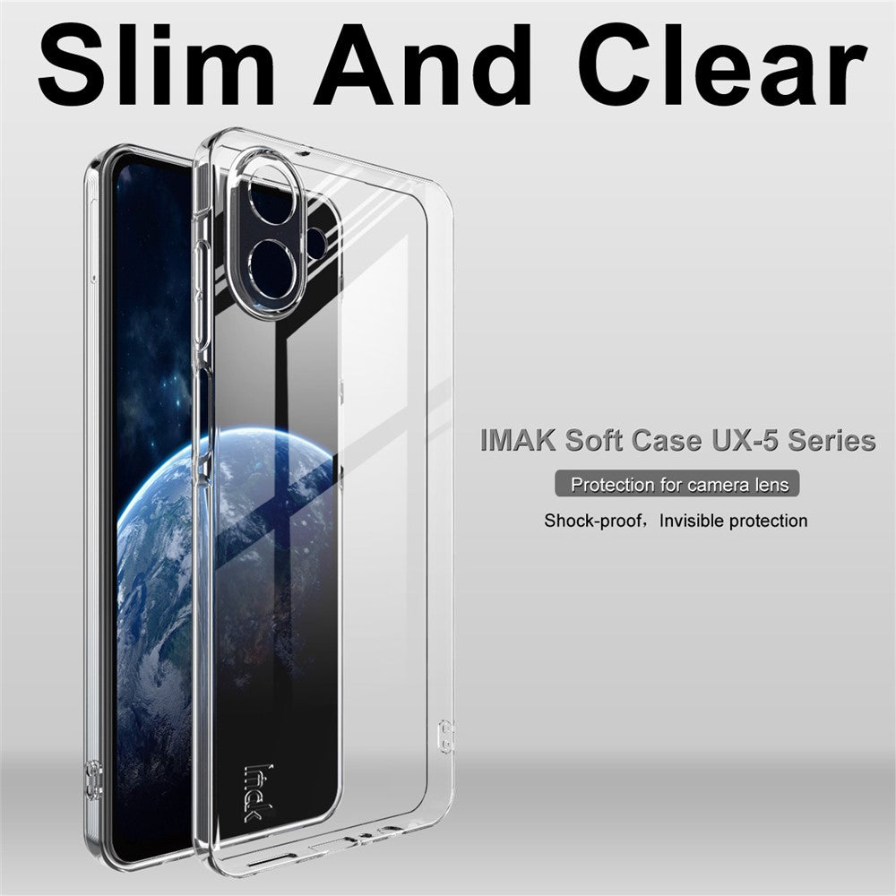 IMAK UX-5 Series For Samsung Galaxy A07 4G Case Shockproof TPU Clear Slim Back Shell