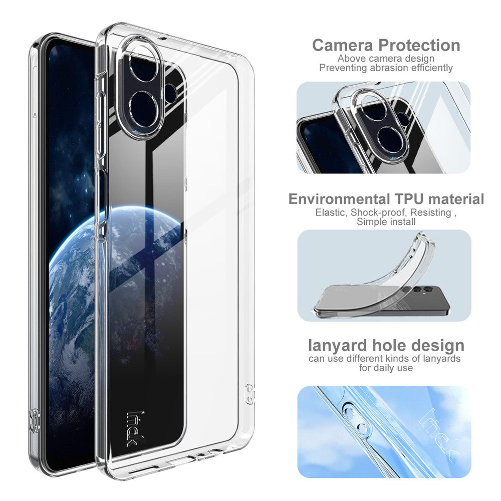 IMAK UX-5 Series For Samsung Galaxy A07 4G Case Shockproof TPU Clear Slim Back Shell