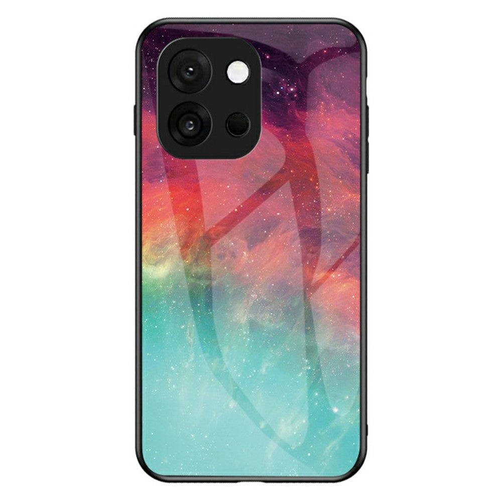 For OnePlus 13T 5G Case Starry Sky Pattern Tempered Glass Phone Cover