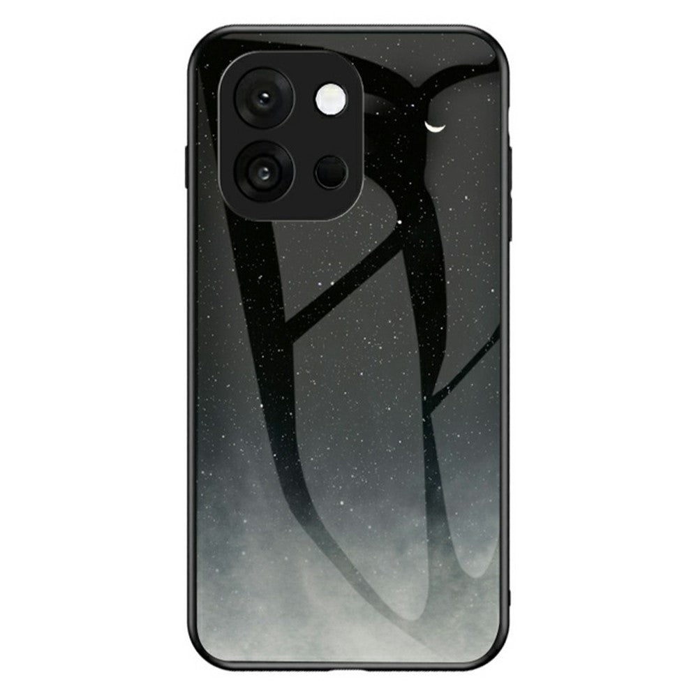 For OnePlus 13T 5G Case Starry Sky Pattern Tempered Glass Phone Cover