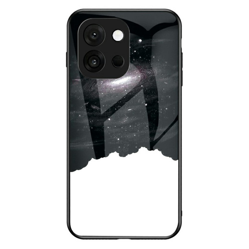 For OnePlus 13T 5G Case Starry Sky Pattern Tempered Glass Phone Cover