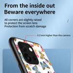 For OnePlus 13T 5G Case Butterfly Pattern TPU + Tempered Glass Protective Phone Cover