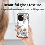 For OnePlus 13T 5G Case Floral Pattern TPU + Tempered Glass Protective Phone Cover