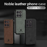 ANNYOJO Til Motorola Edge 60 Pro 5G Etui PU Læder + PC + TPU Anti Drop Telefonbagside