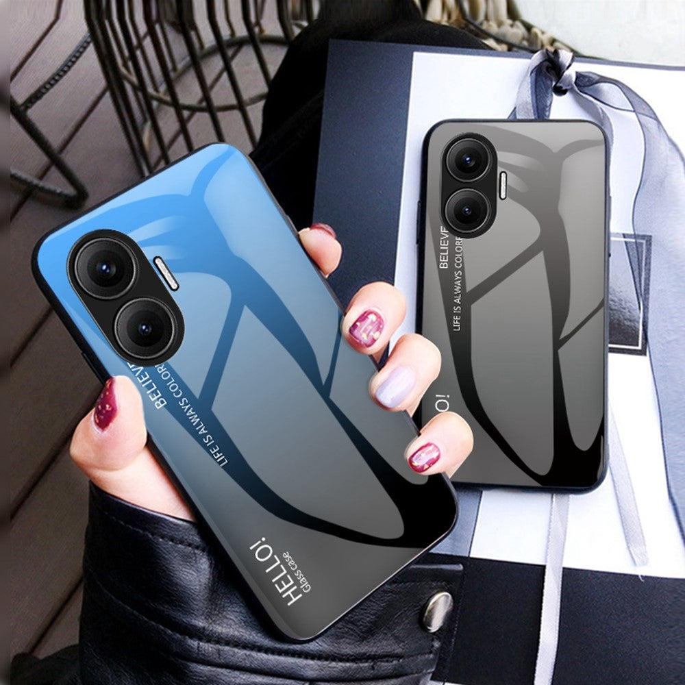 Xiaomi Poco F7 5G / Redmi Turbo 4 Pro 5G Skal Reptåligt Härdat Glas + PC + TPU mobilskal