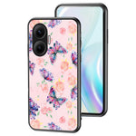 For Xiaomi Poco F7 5G / Redmi Turbo 4 Pro 5G Case Butterfly Pattern TPU + Tempered Glass Protective Phone Cover