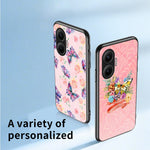For Xiaomi Poco F7 5G / Redmi Turbo 4 Pro 5G Case Butterfly Pattern TPU + Tempered Glass Protective Phone Cover