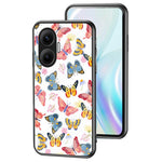 For Xiaomi Poco F7 5G / Redmi Turbo 4 Pro 5G Case Butterfly Pattern TPU + Tempered Glass Protective Phone Cover