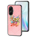 For Xiaomi Poco F7 5G / Redmi Turbo 4 Pro 5G Case Butterfly Pattern TPU + Tempered Glass Protective Phone Cover