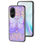 For Xiaomi Poco F7 5G / Redmi Turbo 4 Pro 5G Case Butterfly Pattern TPU + Tempered Glass Protective Phone Cover