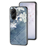 Xiaomi Poco F7 5G / Redmi Turbo 4 Pro 5G Skal Blommönster TPU + Härdat Glas Skyddande mobilskal