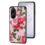 Xiaomi Poco F7 5G / Redmi Turbo 4 Pro 5G Skal Blommönster TPU + Härdat Glas Skyddande mobilskal