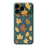 For iPhone 18 Pro Max / 17 Pro Max Case Maple Leaves Pattern Printing Straight Edge TPU Phone Back Cover