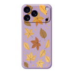 For iPhone 18 Pro Max / 17 Pro Max Case Maple Leaves Pattern Printing Straight Edge TPU Phone Back Cover