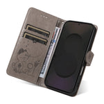 For Samsung Galaxy S25 FE Leather Wallet Case Cat Bee Pattern Phone Cover Stand