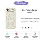 Till iPhone Air Skal Rosa Blommigt Mönster Rak Kant TPU Mobilskal Baksida