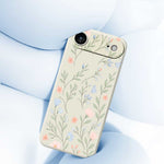 Till iPhone Air Skal Rosa Blommigt Mönster Rak Kant TPU Mobilskal Baksida
