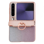 For Huawei Pura X Case Glitter Design Rhinestone Decor Hard PC Phone Cover