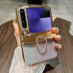 For Huawei Pura X Case Glitter Design Rhinestone Decor Hard PC Phone Cover