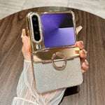 For Huawei Pura X Case Glitter Design Rhinestone Decor Hard PC Phone Cover