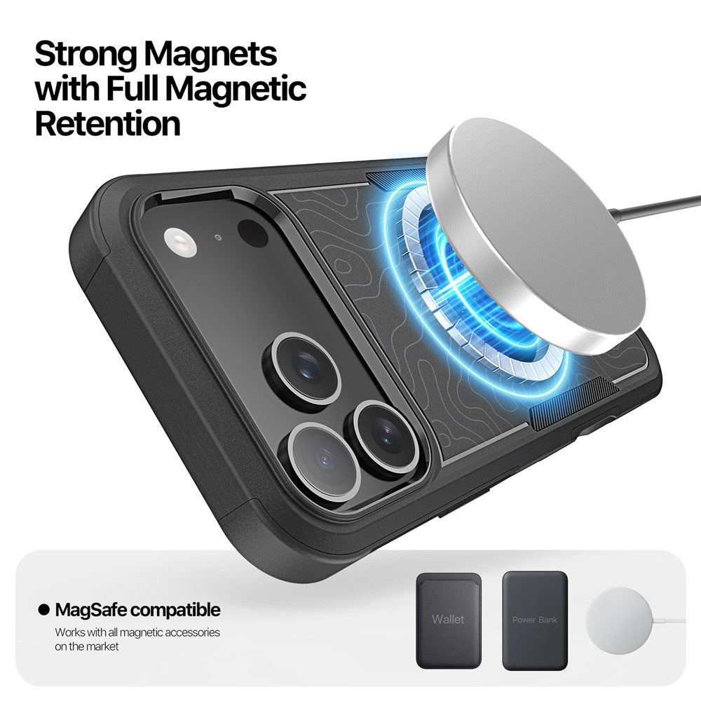 DUX DUCIS SHLD Series For iPhone 17 Pro Max Magnetic Case 10FT Drop Protection PC + TPU Phone Cover