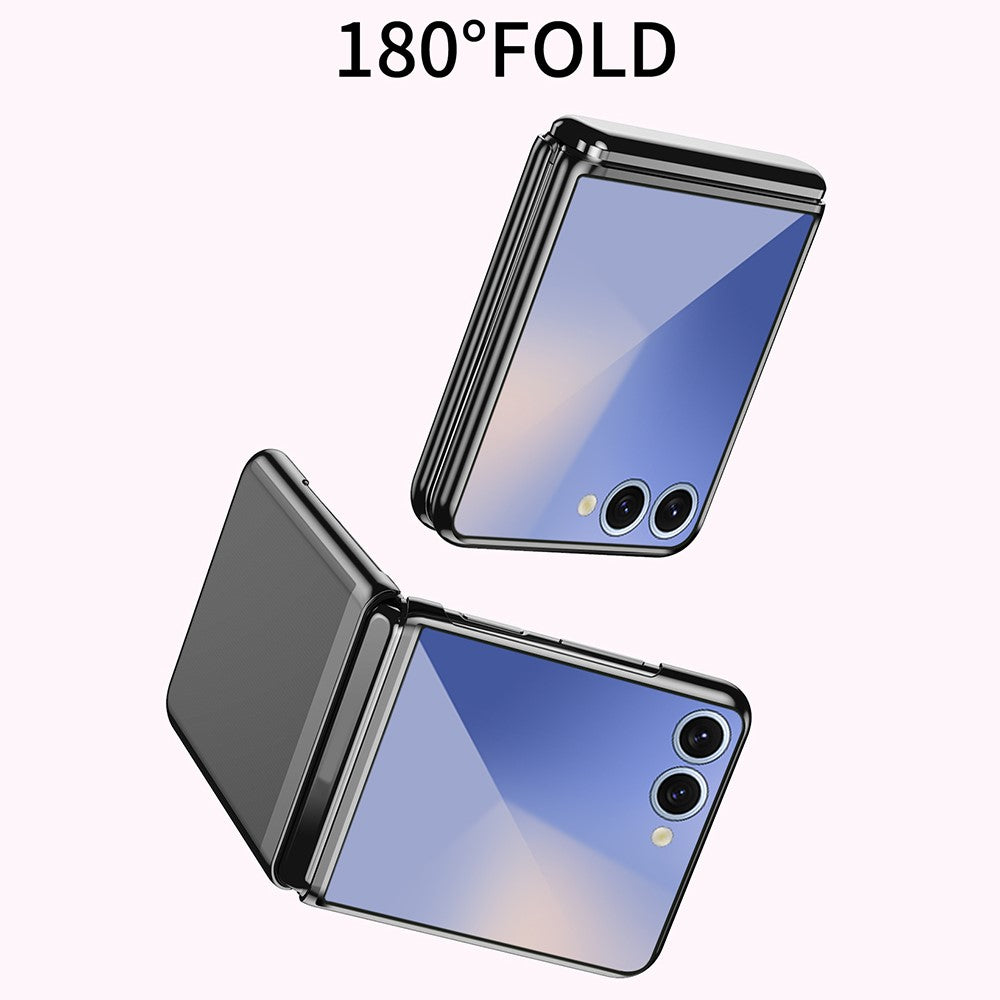Til Samsung Galaxy Z Flip7 5G Cover Gennemsigtigt PC Galvanisering Hårdt Telefoncover
