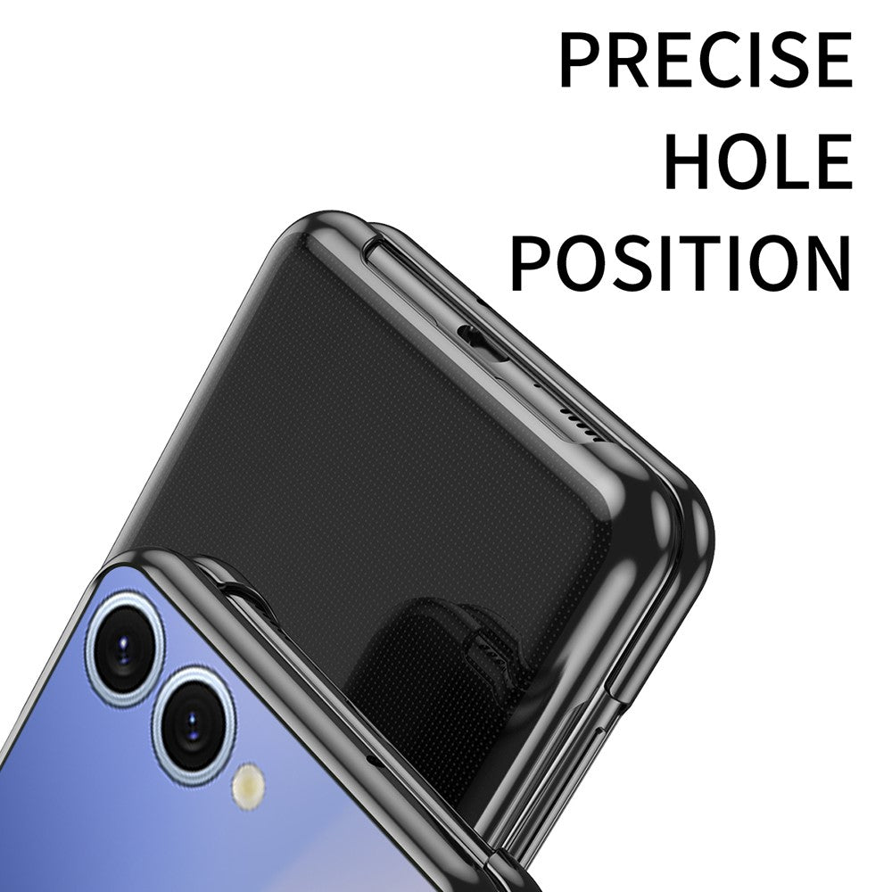 Til Samsung Galaxy Z Flip7 5G Cover Gennemsigtigt PC Galvanisering Hårdt Telefoncover