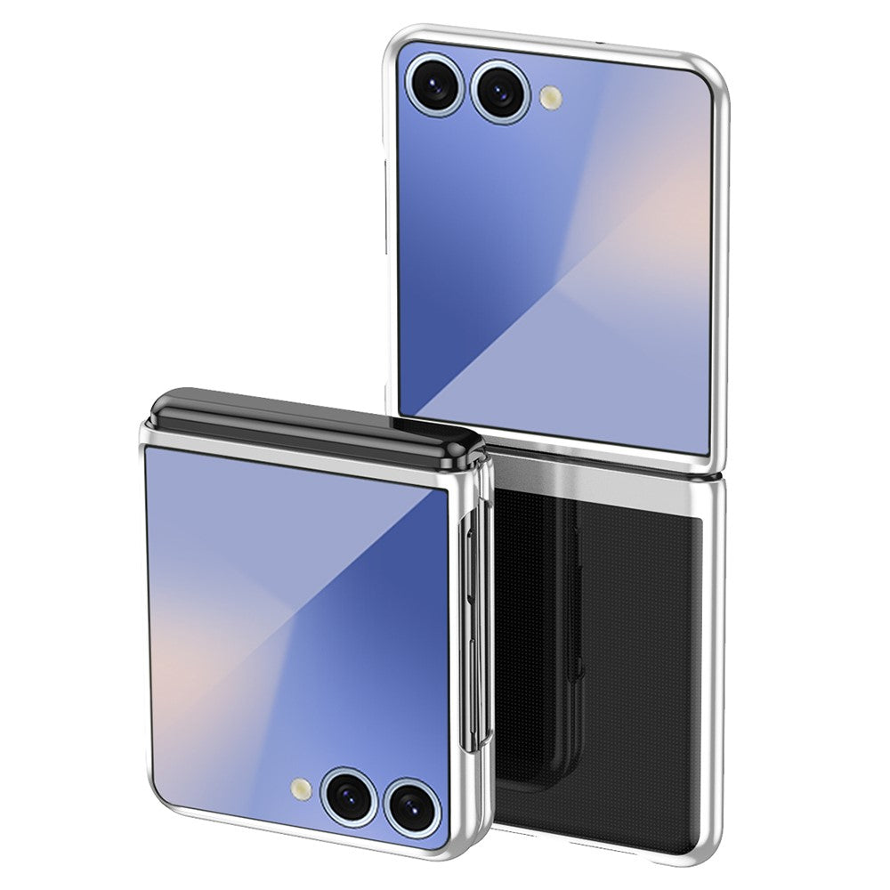 Til Samsung Galaxy Z Flip7 5G Cover Gennemsigtigt PC Galvanisering Hårdt Telefoncover