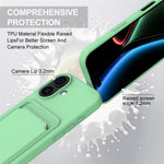 iPhone 17 Silikonskal med Korthållare & Rem - Grön