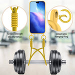 iPhone 17 Pro Silikonskal med Korthållare & Rem - Gul