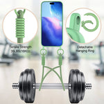 iPhone 17 Pro Silikonskal med Korthållare & Rem - Grön
