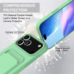 iPhone 17 Pro Silikonskal med Korthållare & Rem - Grön