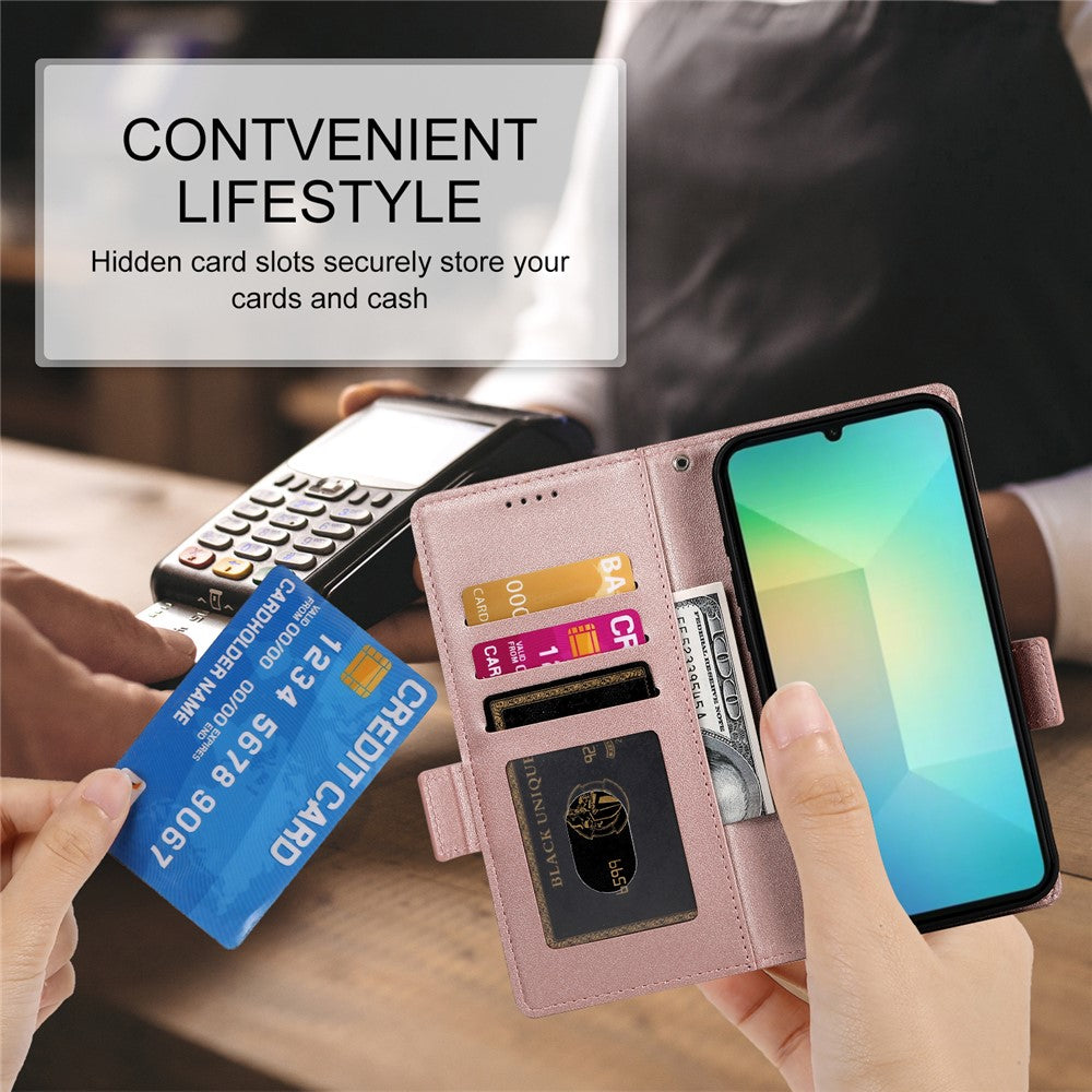 For Samsung Galaxy A08 5G / A08 4G / A07 5G / A07 4G Stand Case PU Leather Wallet Phone Cover