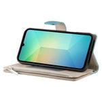Samsung Galaxy A08 5G / A08 4G / A07 5G / A07 4G / A07s 4G-skal, dragkedja, plånbok, färgskarvning, läder, flip-fodral med remmar