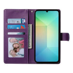 For Samsung Galaxy A08 5G / A08 4G / A07 5G / A07 4G Case Magnetic Snap Litchi Texture Leather Wallet Phone Cover with Wrist Strap