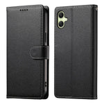 For Samsung Galaxy A08 5G / A08 4G / A07 5G / A07 4G Case Magnetic Snap Litchi Texture Leather Wallet Phone Cover with Wrist Strap