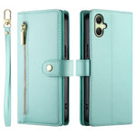 Samsung Galaxy A08 5G / A08 4G / A07 5G / A07 4G / A07s 4G-cover med lynlås, pung, læder og remme