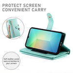 Samsung Galaxy A08 5G / A08 4G / A07 5G / A07 4G / A07s 4G-cover med lynlås, pung, læder og remme