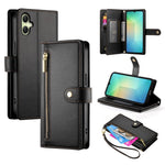 Samsung Galaxy A08 5G / A08 4G / A07 5G / A07 4G / A07s 4G-cover med lynlås, pung, læder og remme