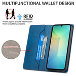 For Samsung Galaxy A08 5G / A08 4G / A07 5G / A07 4G Wallet Case RFID Blocking PU Leather Phone Cover