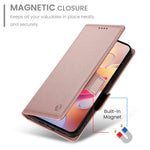 Samsung Galaxy A18 5G / A18 4G / A17 5G / A17 4G / A26 5G Stativskal PU-läder Plånboksfodral