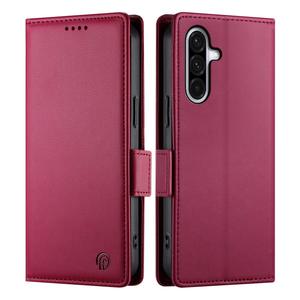 Samsung Galaxy A18 5G / A18 4G / A17 5G / A17 4G / A26 5G Stativskal PU-läder Plånboksfodral