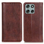 For Motorola Moto G56 5G Stand Case Split Leather Litchi Texture Wallet Phone Cover