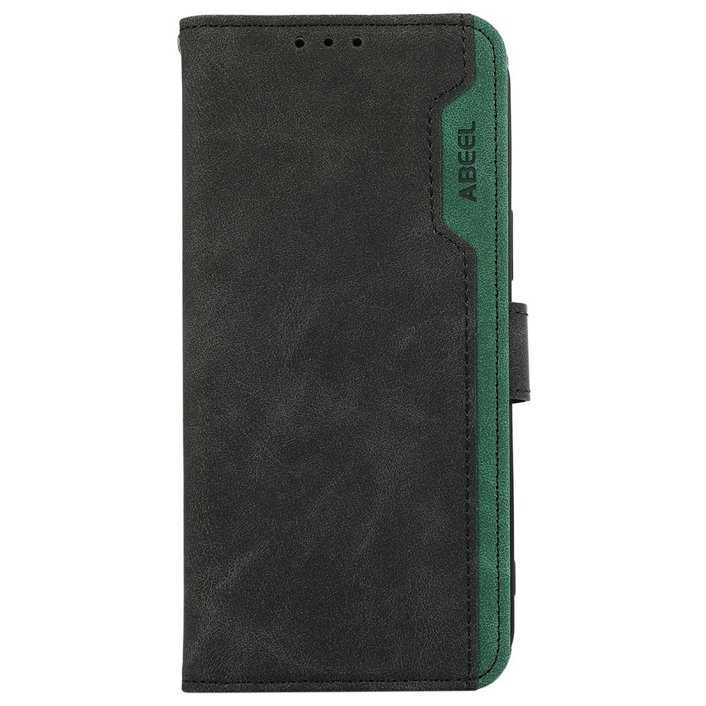 ABEEL For Samsung Galaxy S25 FE Etui Farvesplejsning Læder Flip Telefoncover RFID-blokering