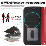 Til iPhone 17e / 16e Stand Cover Litchi Texture Ægte Koskind Læder Pung Telefoncover RFID Blokerende