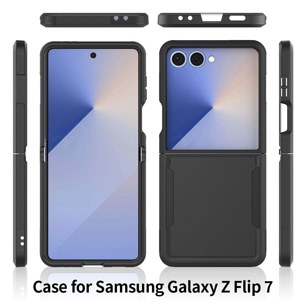 Til Samsung Galaxy Z Flip7 5G Etui 2-i-1 PC + TPU Stødsikkert Telefoncover