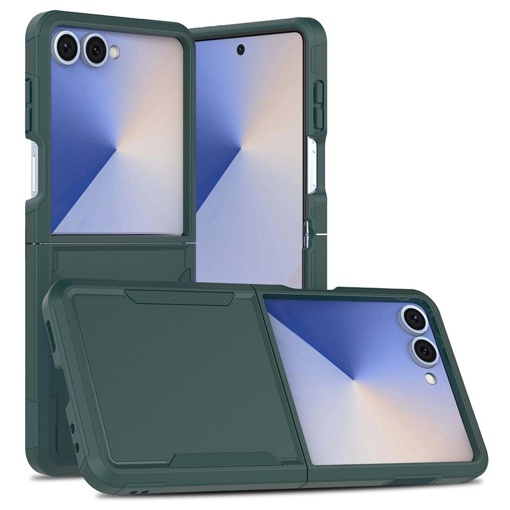 Til Samsung Galaxy Z Flip7 5G Etui 2-i-1 PC + TPU Stødsikkert Telefoncover