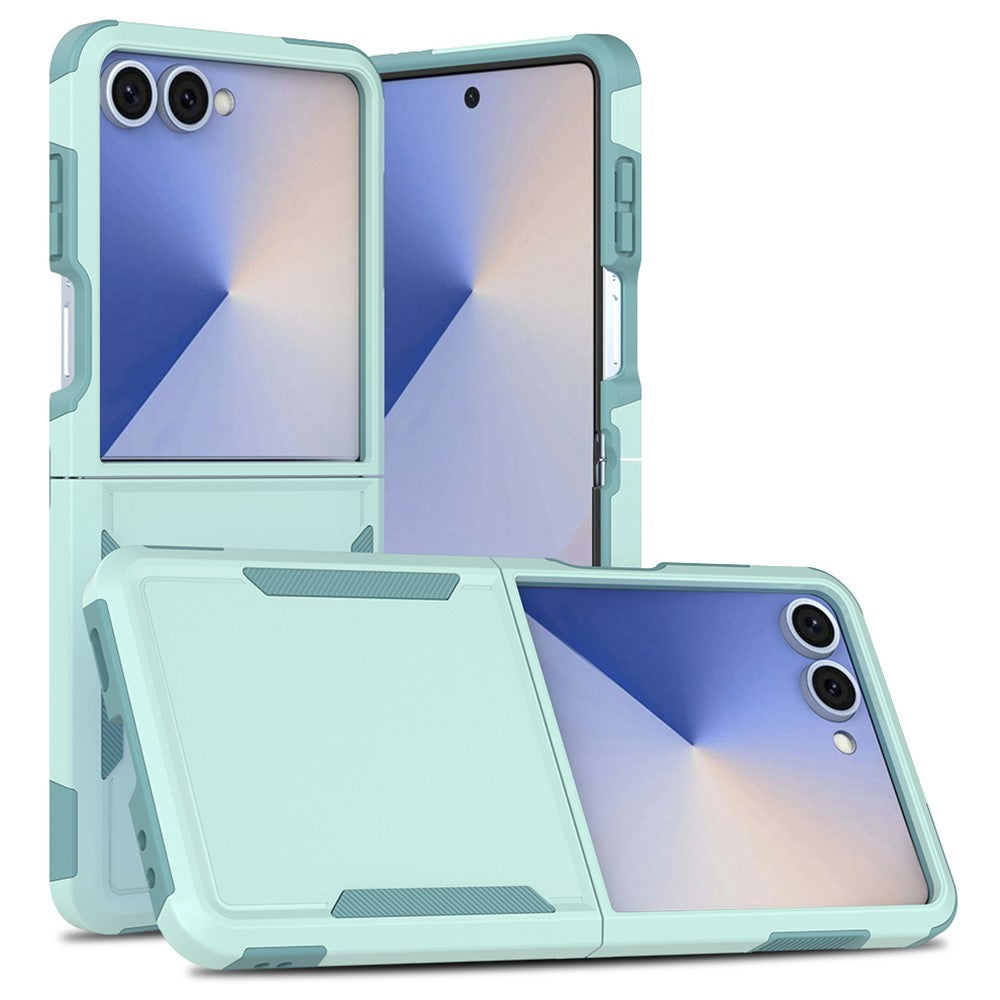 Til Samsung Galaxy Z Flip7 5G Etui 2-i-1 PC + TPU Stødsikkert Telefoncover