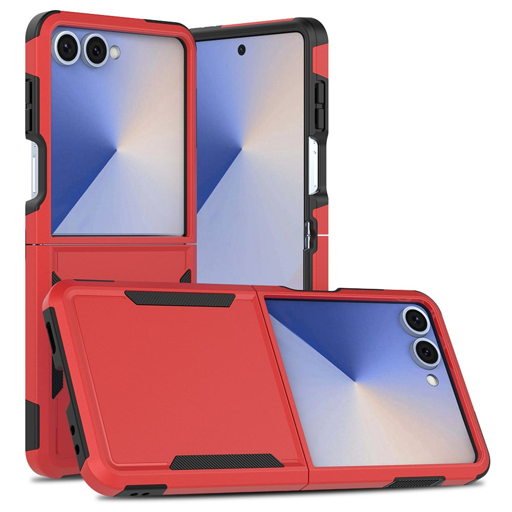 Til Samsung Galaxy Z Flip7 5G Etui 2-i-1 PC + TPU Stødsikkert Telefoncover